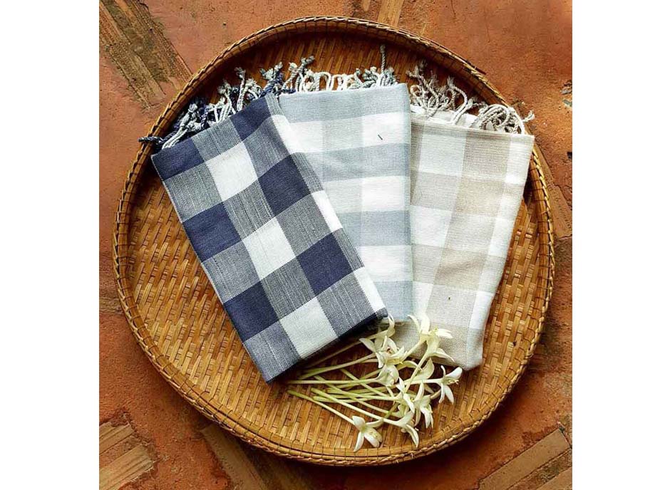 ผ้าพันคอ ทอมือ